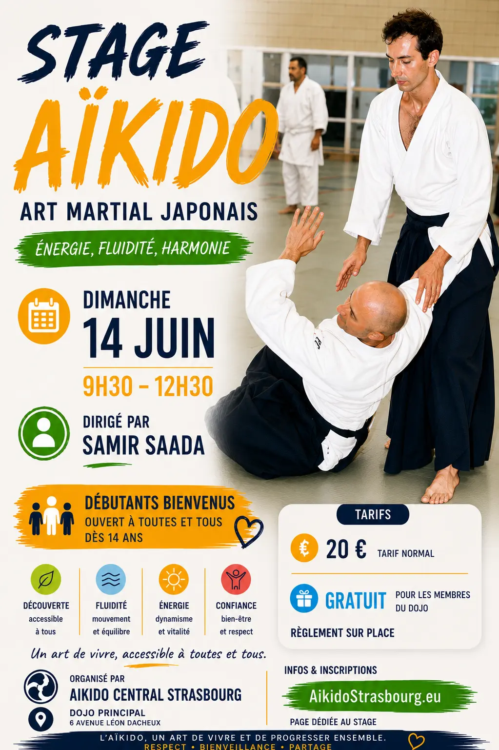 Stage Aikido à Saint-Denis