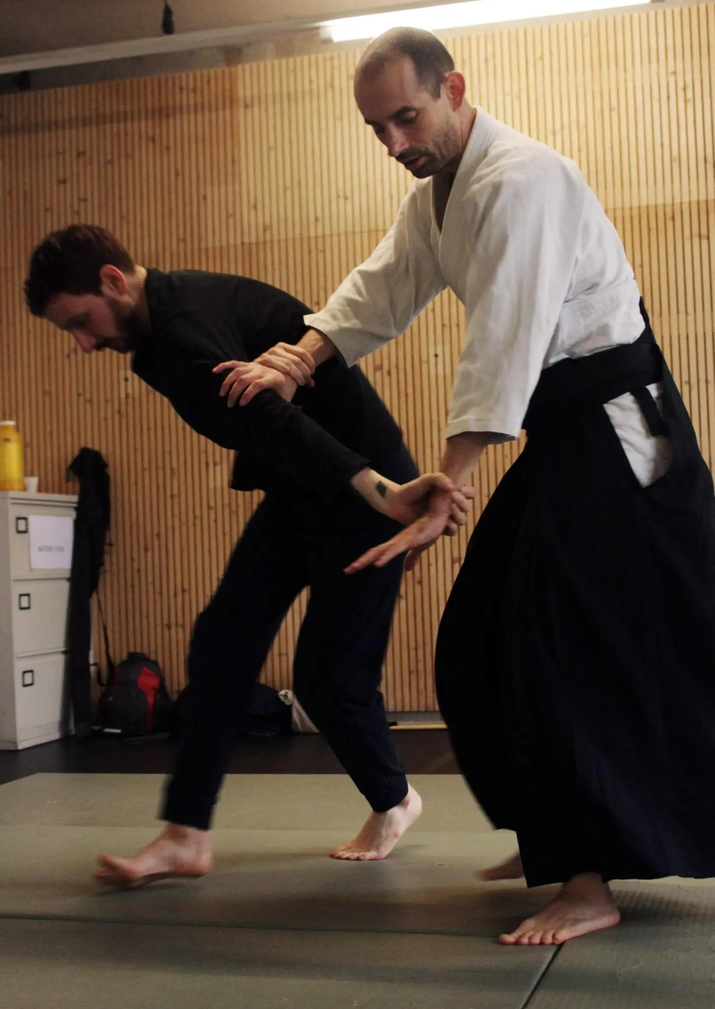Pratique de l’aïkido au dojo à Saint-Denis